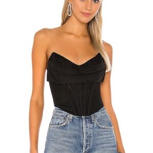 NBD Black Corset Bustier top
